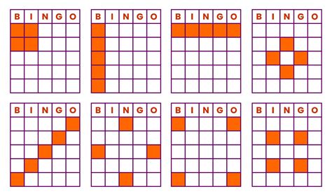 Bingo Game Patterns Printable Cat