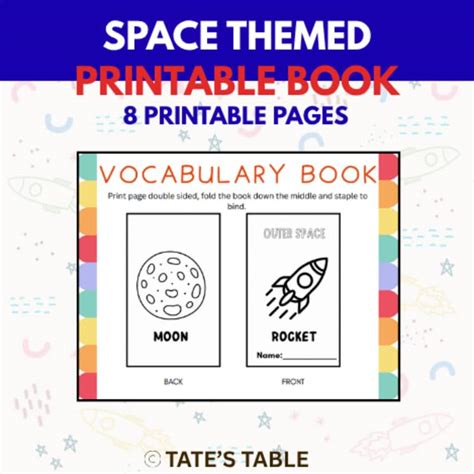 Bingthings In Space Printable Book