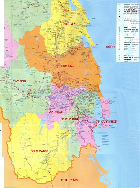 binh dinh vietnam map