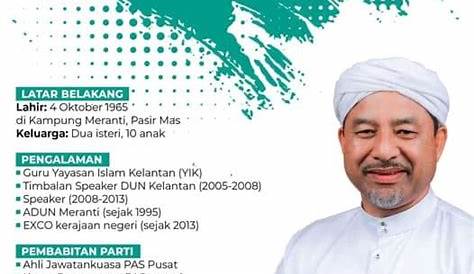 Biodata Menteri Besar Kelantan dan Exco Terkini 2023