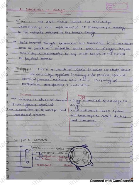 Topics Biology For Engineers Notes 2023