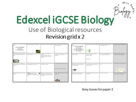 biology igcse edexcel topics