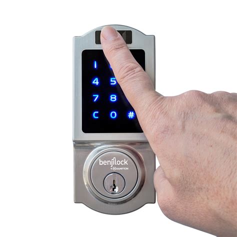 biometric door lock lowes