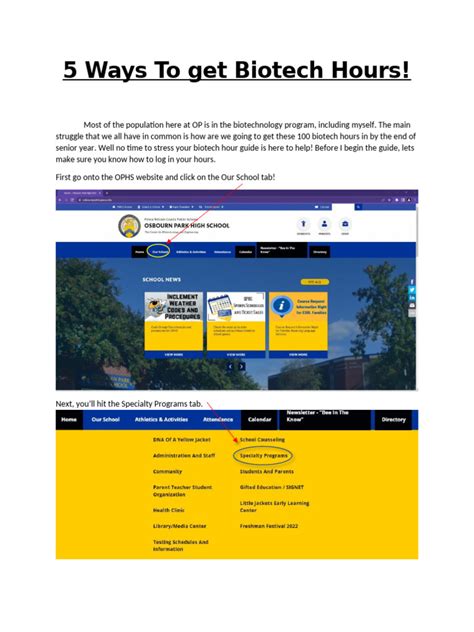 5 Biotech Hours Tips