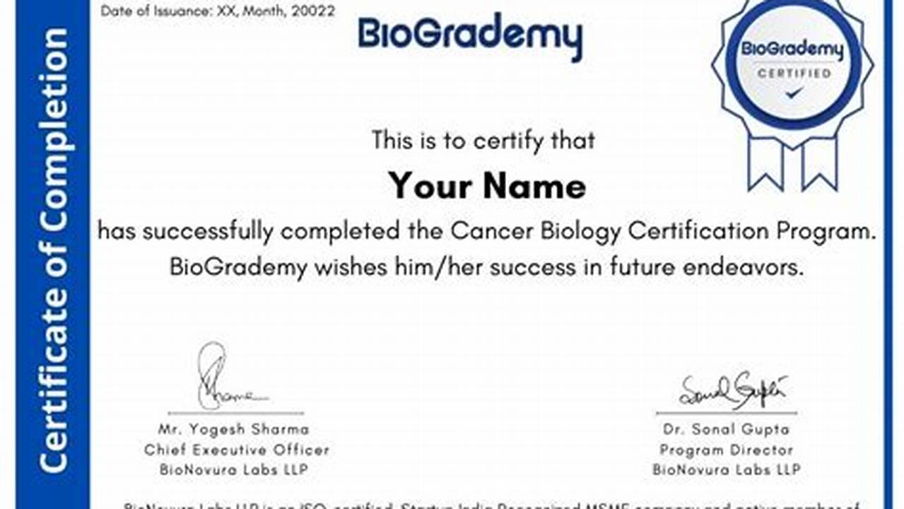 Unleash Your Biotech Potential: A Guide to Online Certificate Programs