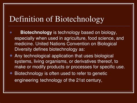 Biotechnology Definition Explained