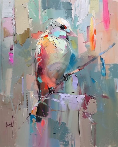 bird art abstract