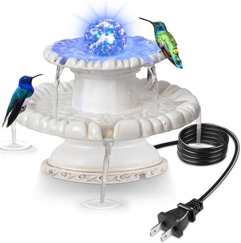 Bird Bath Lighted Fountain