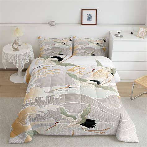 Bird Bedding Set Grey