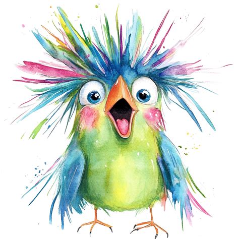 bird drawing funny