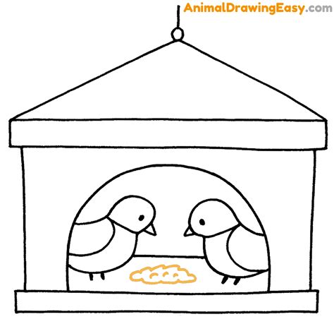 Bird Feeder Drawing