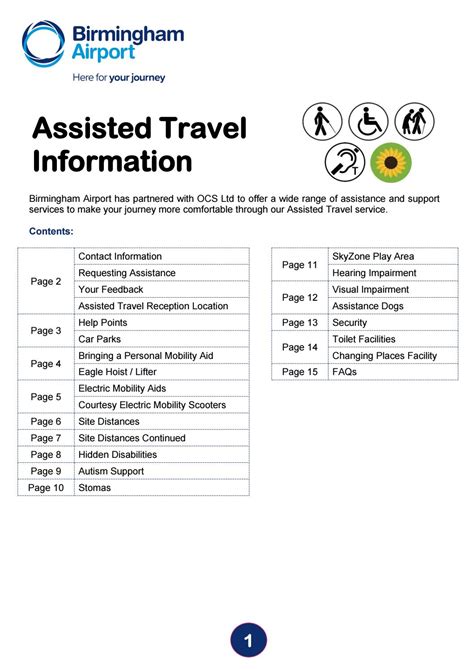 birmingham airport assisted travel