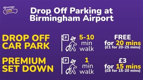 birmingham airport drop off charges