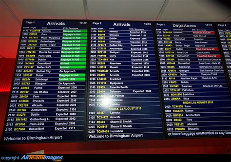 birmingham airport flight times