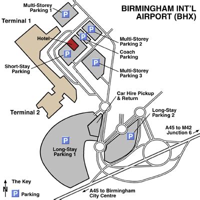 birmingham airport site map