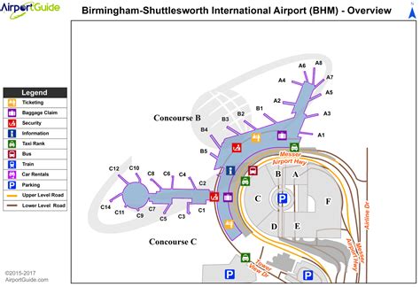 birmingham al airport map