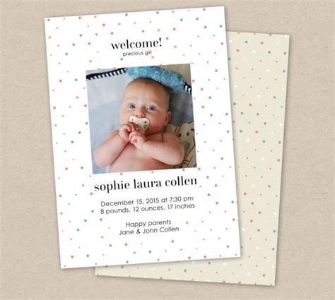 Birth Announcement Email Template Free