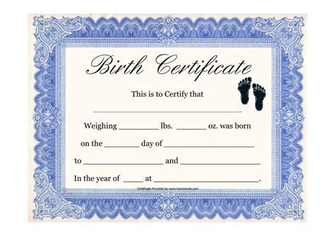 birth certificate download pdf