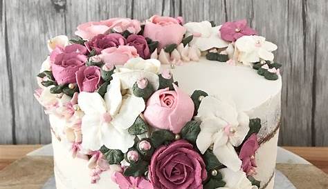 Floral Pastel Flower Birthday Cake / Floral Cakes Drip Cakes Frost Me