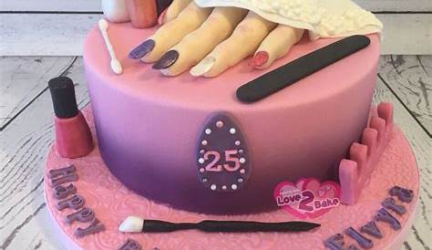 Birthday Cake Nail Design Set Pink s Coffin s Ballerina s Etsy