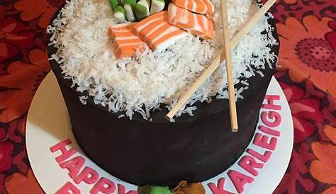 [Homemade] Sushi Cake for my daughter's 11th birthday Sushi Torte