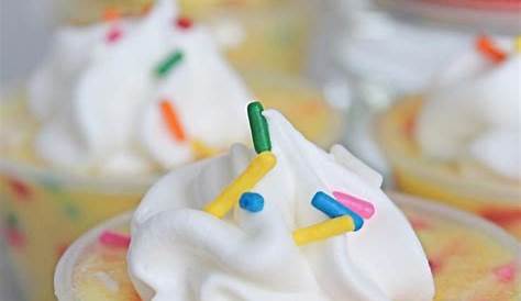 Birthday Cake Pudding Shots Recipe, Birthday Jello Shots, Pudding Shot