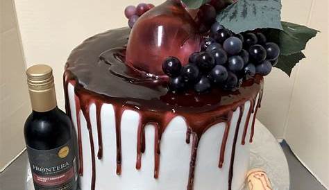 Wine drip girly birthday cake | Birthday cake wine, Wine cake, Cake