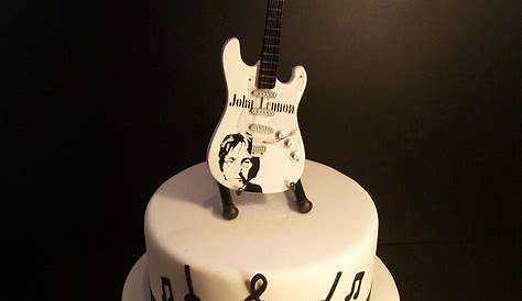 Birthday Cake With Guitar Design Scrumptions