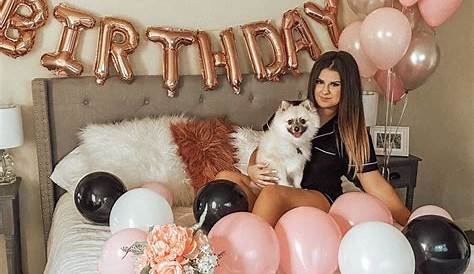Birthday Photoshoot In Bed room Ideas For 21st