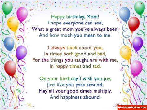 Birthday Poems For Mom: Heartfelt Wishes To Make Her Day Special