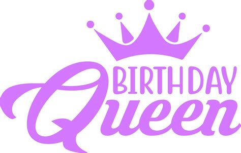 Birthday Queen with Crown Graphic by SVG DEN · Creative Fabrica