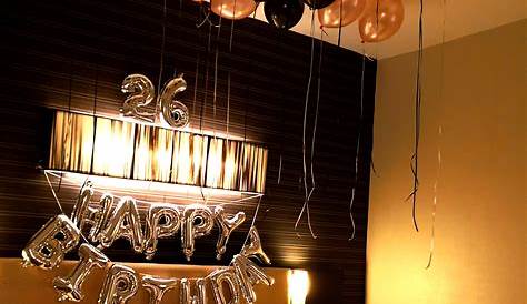 Birthday Room Decoration Ideas Simple At Home With Balloons