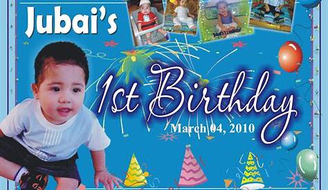 Simple Birthday Tarpaulin Layout - YouTube