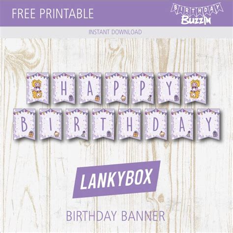 birthday buzzin free printables