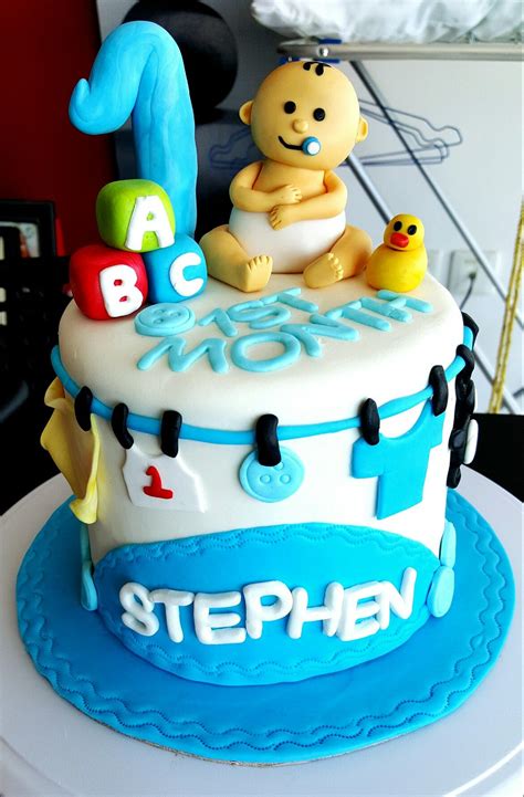 birthday cake for baby boy