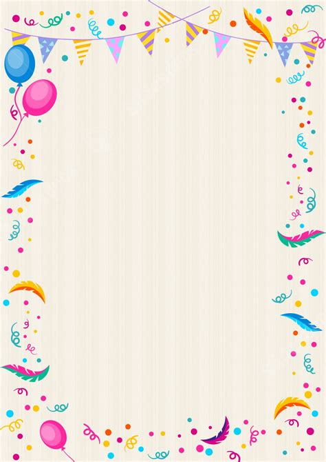 Birthday Card Printable Border