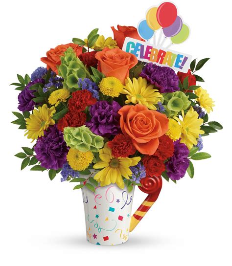 birthday flowers and gift