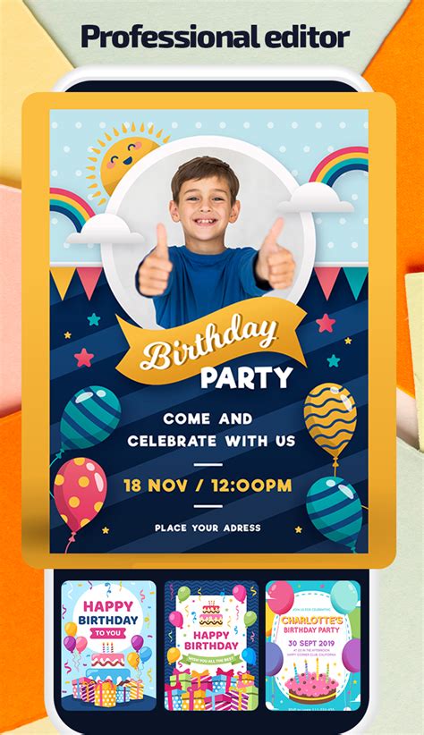 Birthday Invitations Creator App