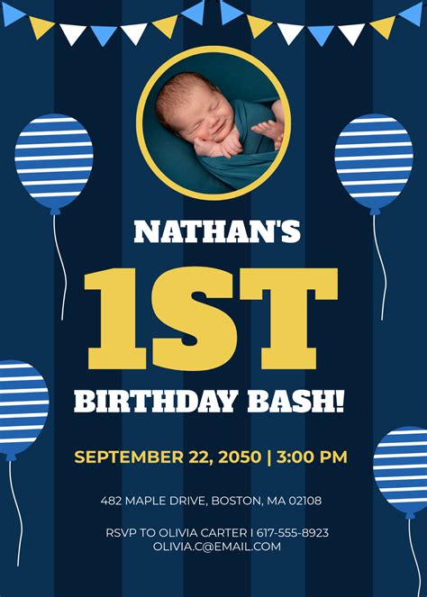 Birthday Invitations For Boy
