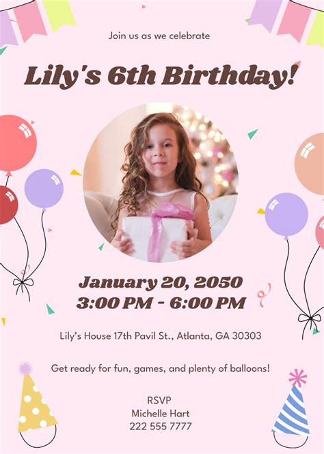 Birthday Party Template