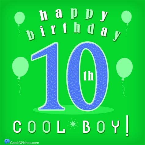 birthday wishes for 10 year old boy