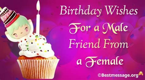birthday wishes for male friend from female