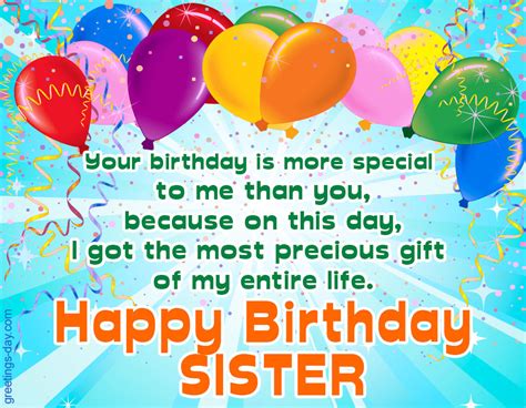 Birthday Wishes for My Sister