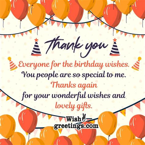 Birthday Wishes Thank You on Facebook