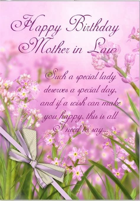 birthday wishes to a mother in law