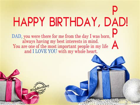 birthday wishes to my dad