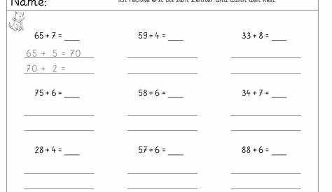 Lernstübchen: Addieren über den Zehner (2)