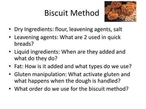 Biscuits Method Definition