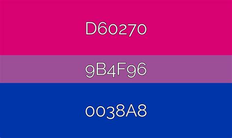 bisexual flag color hex codes
