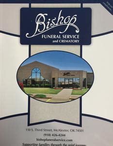 bishop funeral home mcalester ok obituaries
